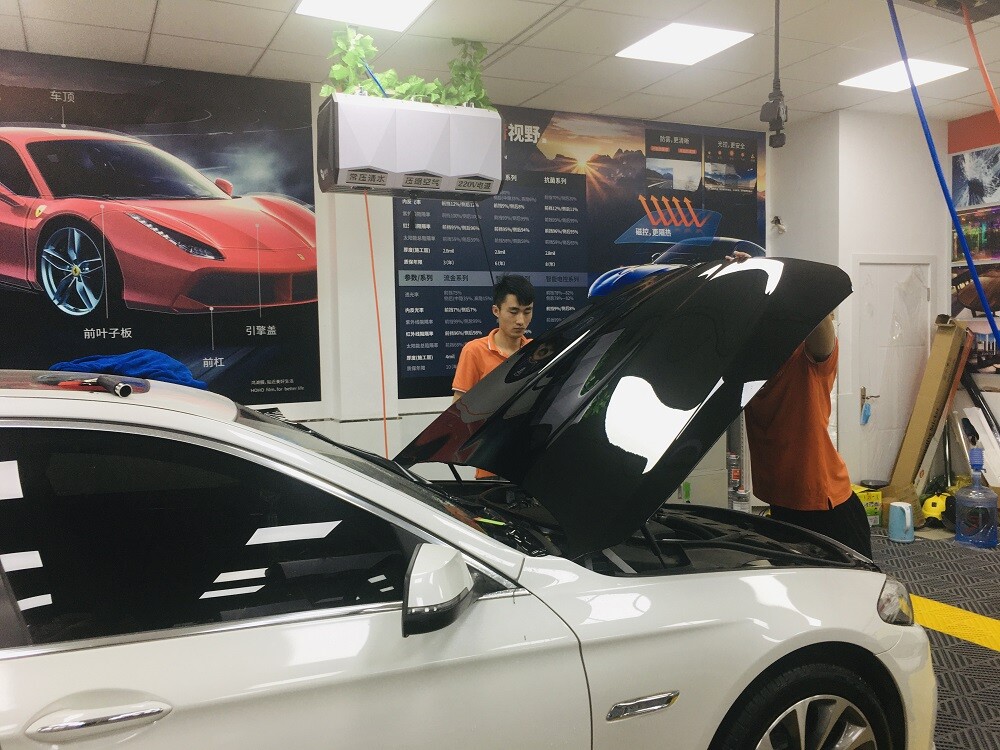 Black PPF TPU Glossy Car Paint Protection Film Auto Wrap Self Healing 1.52x2m