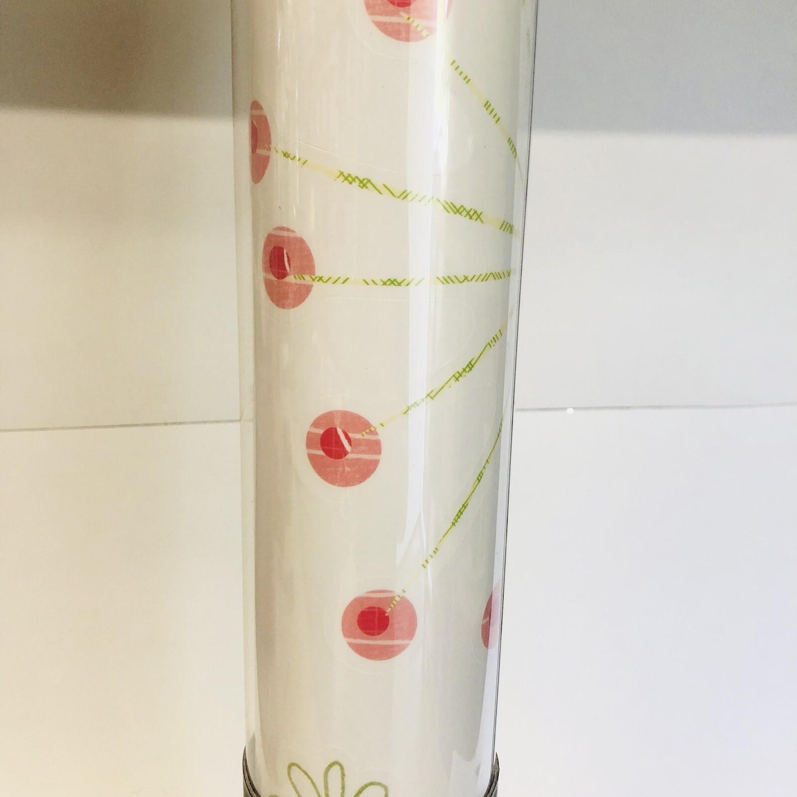 DCWV Decal Wall Art Heart Garden Peel & Stick Wall Art, Pink/Green, Large