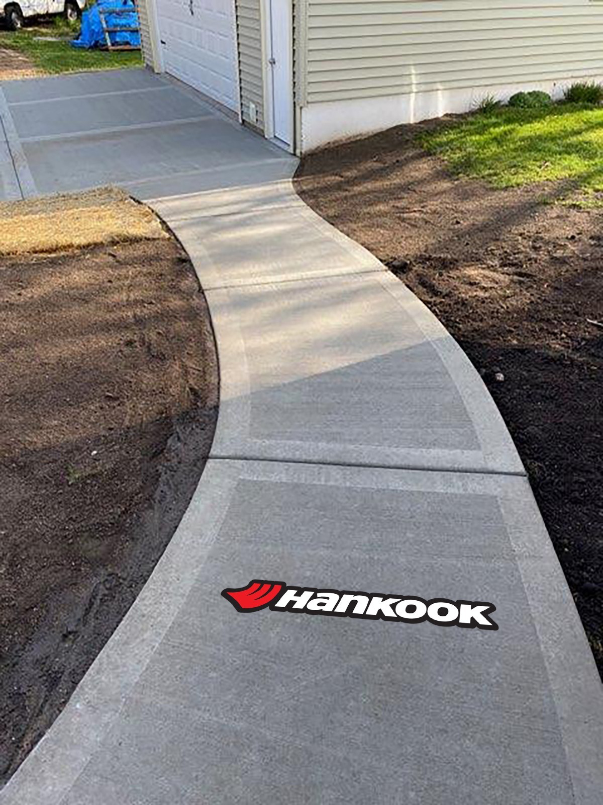 Hankook Tires Company logo Floor Vinyl Decal Sticker 5″-52″ carpet concrete