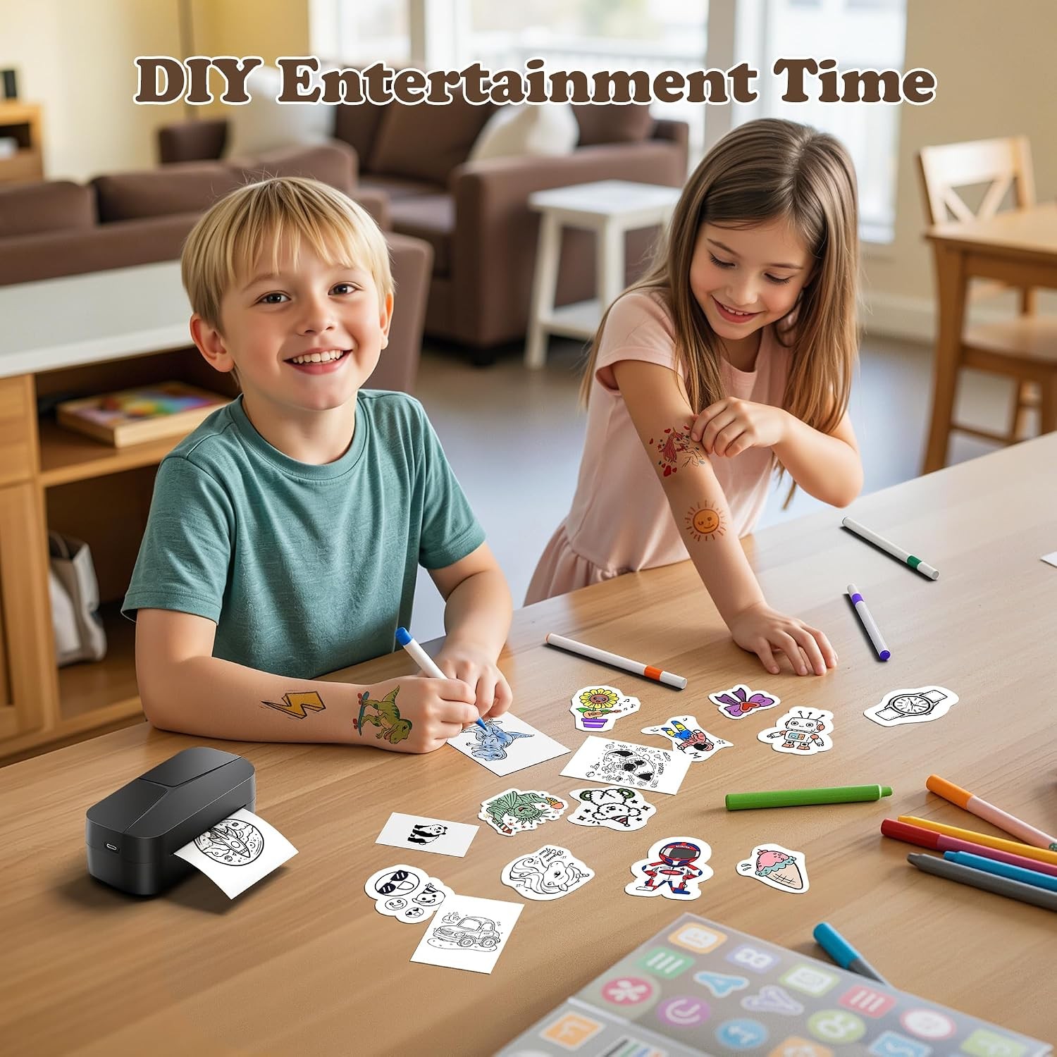 Phomemo TK32 Temporary Tattoo Maker for Kids, Gifts Toys for Age 5-12+ | Custom