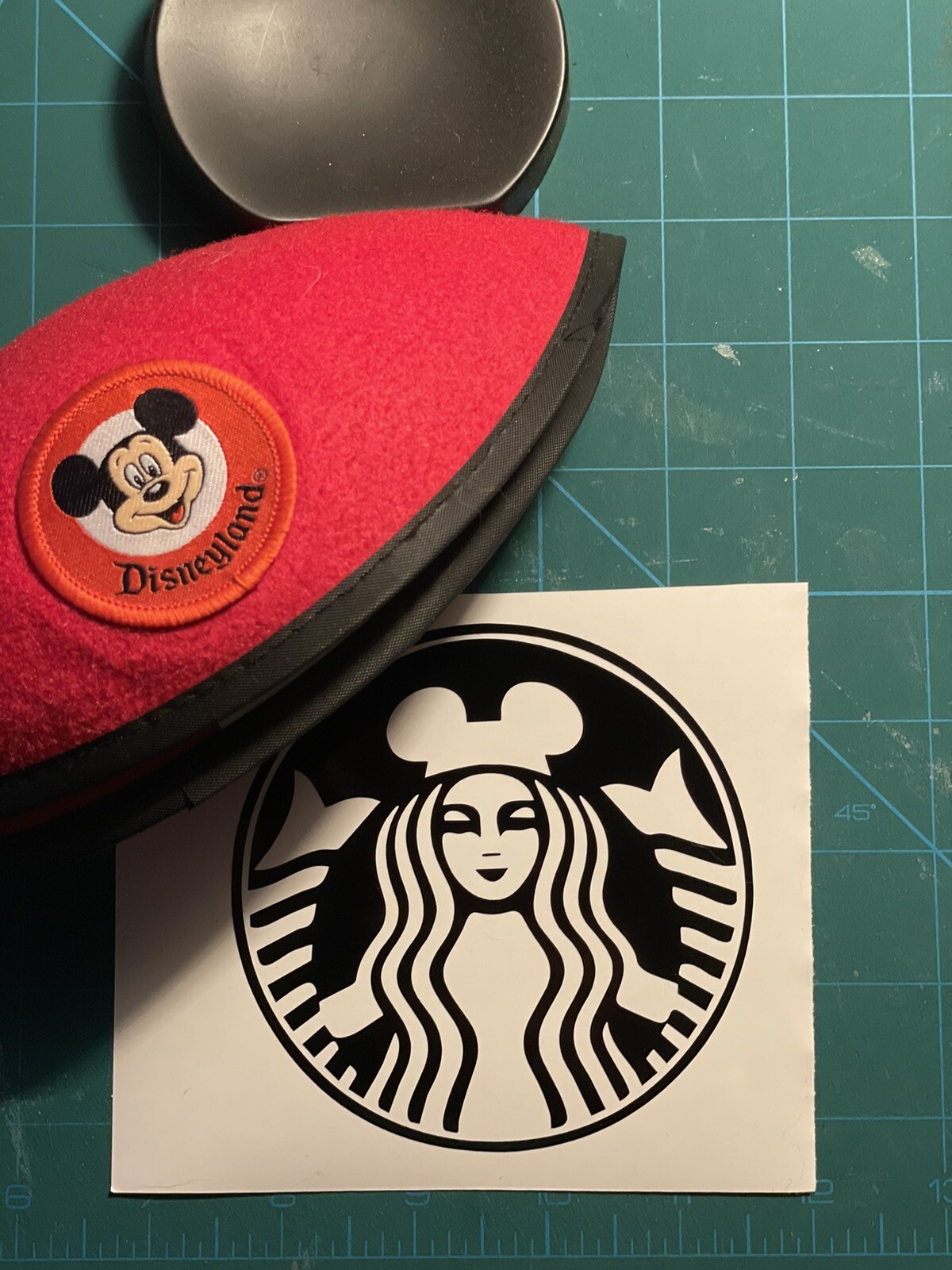 Starbucks|Mouse Ears|Coffee|inspired By Mickey|Disney|Vinyl|Decal|You Pick Color