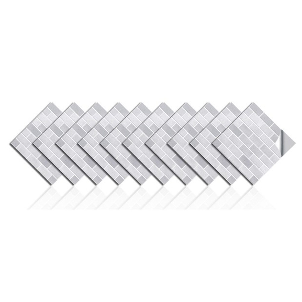 SelfStick Wall Tiles Stickers Minimal Hassle Refresh Your Home 10 Sheets