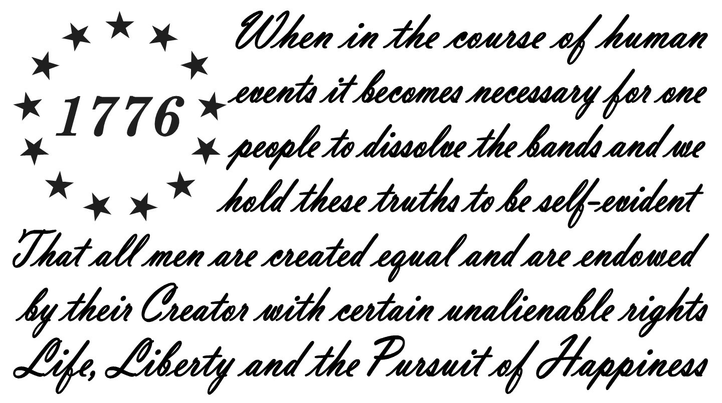 American Flag Declaration of Independence USA Patriot DieCut Vinyl Decal Sticker