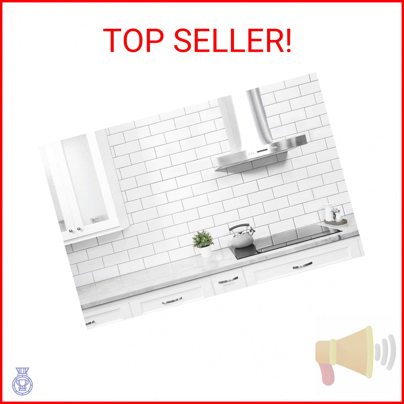 STICKGOO 10-Sheet Peel and Stick Subway Tile, Stick on Tiles Backsplash for Kitc