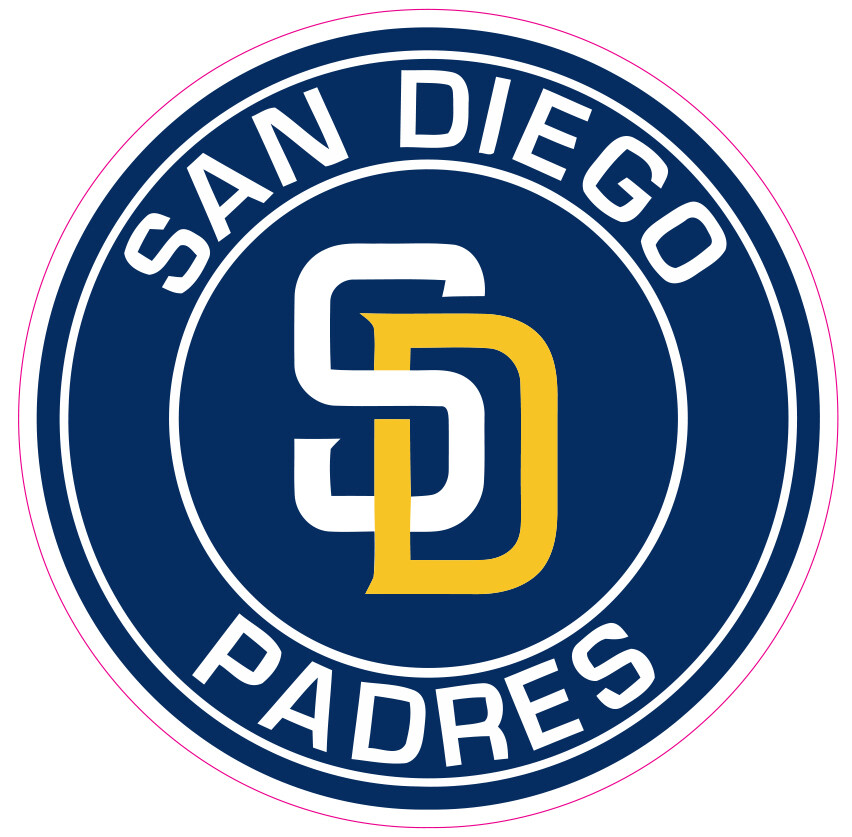 San Diego Padres Vinyl Decal Sticker Car Truck Bumper Tumbler Mug