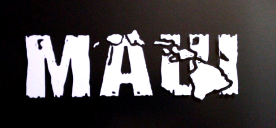 MAUI AND HAWAII ISLAND DISTRESSED DECAL WINDOW CAR, TRUCK, LAPTOP 5 1/2″ INCH