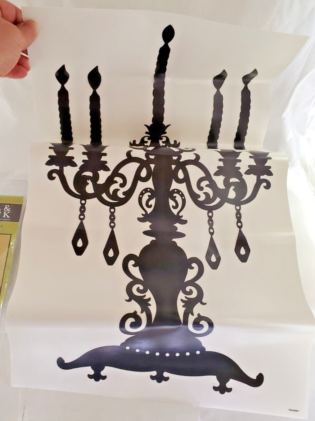 ‘Once Apon A Candelabra’ Wall Peel & Stick 23.62″ X 12.6″Decorative Rhinestones