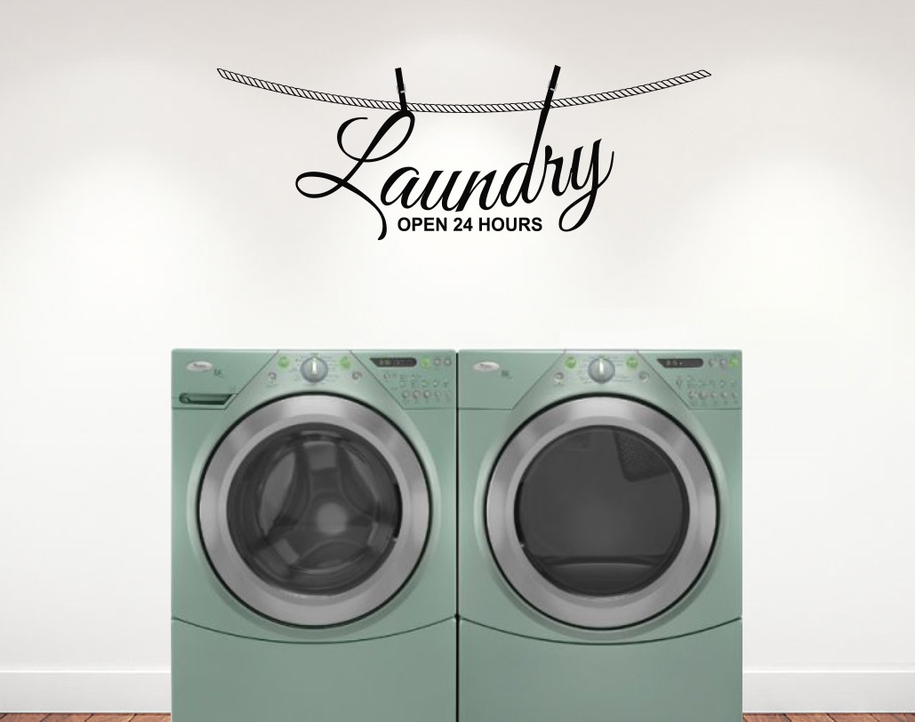 FREE SHIPPING!! LAUNDRY ROOM WALL DECAL