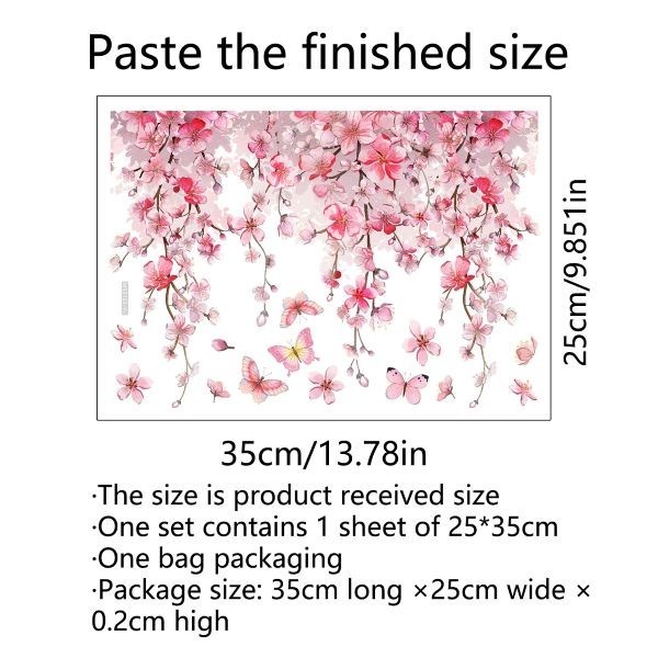 Bathroom Toilet Seat Lid Decal Butterfly Flower Wall Sticker Vinyl Home Decor