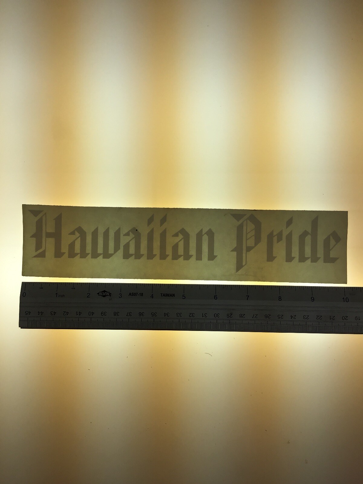Hawaiian Pride – WHITE – Vinyl Sticker Decal – Y7-2.679