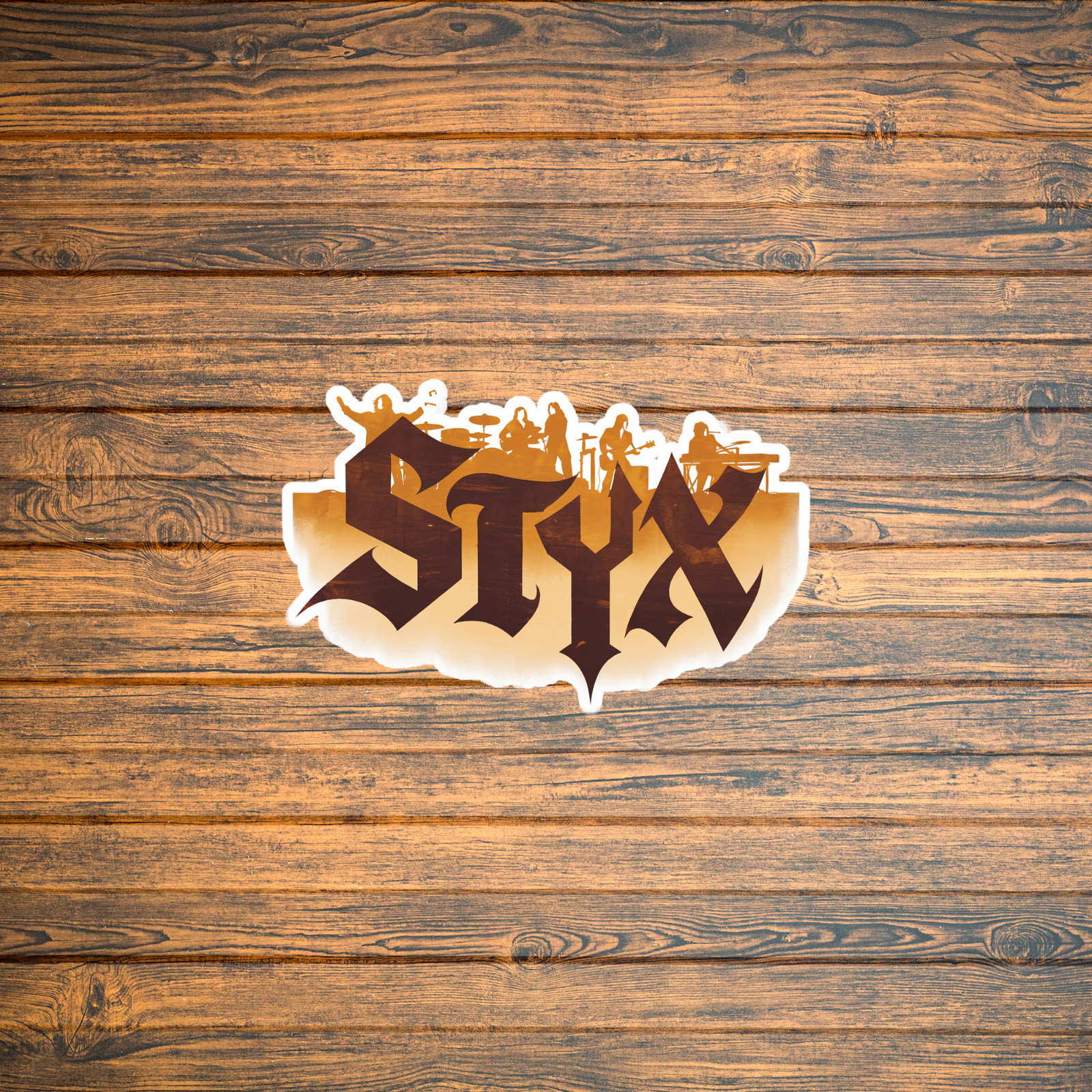 Styx Rock Band Silhouette Sticker – Classic Rock Music Decal Vinyl Graphics #204