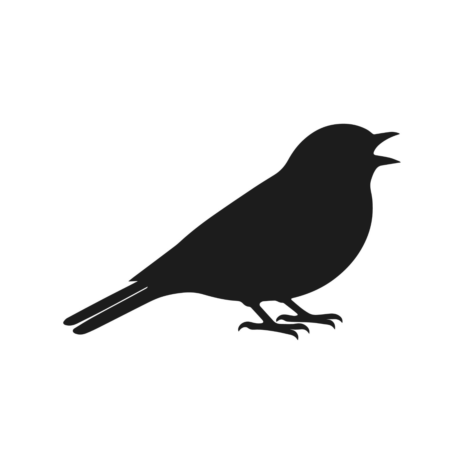 Sparrow Bird Call Wildlife Bird Vinyl Decal Singing Wild birds life Sticker