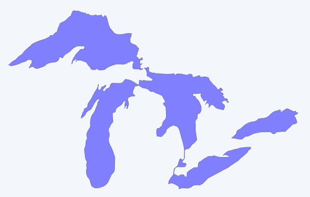 Michigan Great Lakes Vinyl Decal Sticker – You choose color and size