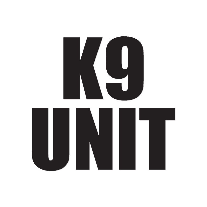 K9 Unit – Vinyl Decal Sticker – Multiple Colors & Sizes – ebn3434
