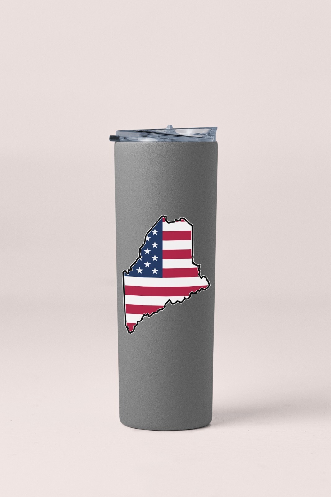 State of Maine Flag Map Sticker Decal USA Maine State
