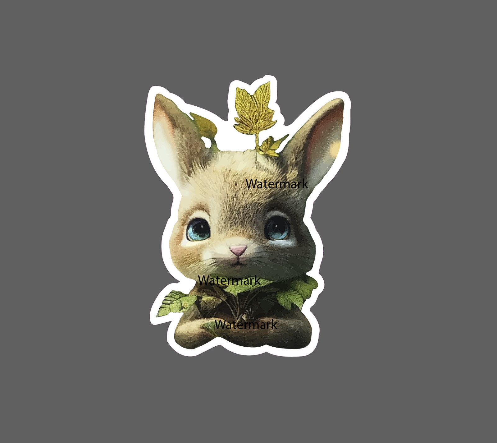 Baby Rabbit Sticker Flower Forest Cute NEW – Buy Any 4 For $1.75 EACH Storewide!