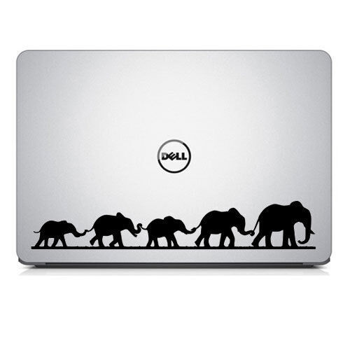 Cute Elephant Family Vinyl Decal Sticker for Macbook Laptop Car Window Wall Door