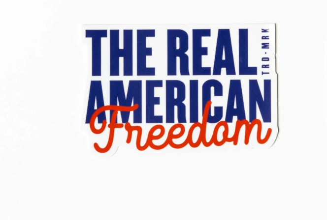 Real American Freedom Gear Sticker Andy Frisella 1st Phorm