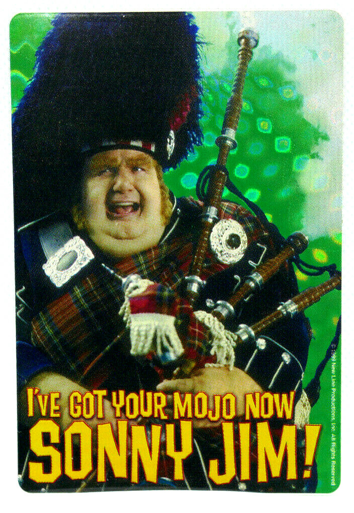 Austin Powers Prism Vending Sticker Retro Collectible 1999