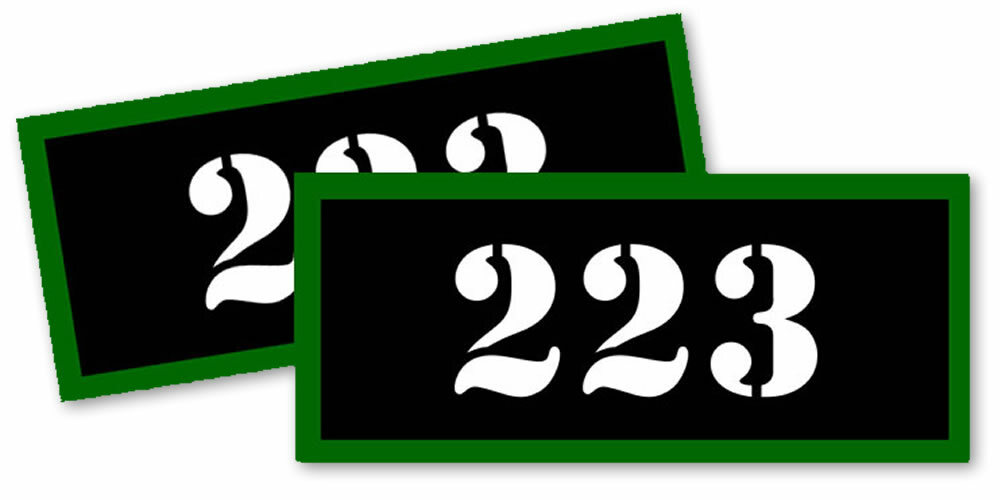 223 Ammo Can Labels for Ammunition Case 3.5″ x1.50″ stickers decals (2PACK)