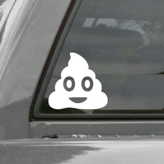 Emoji Poop Vinyl Decal Sticker