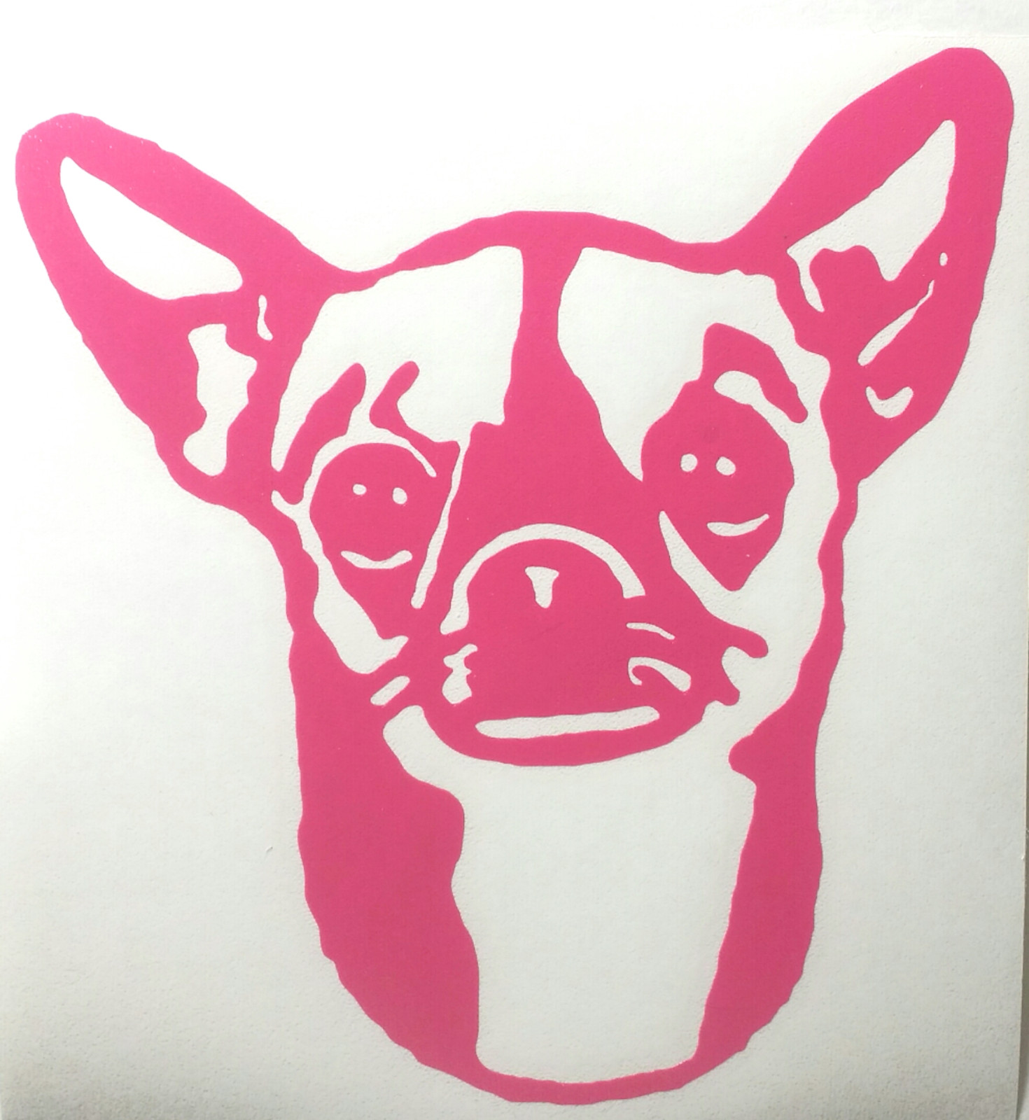 PERSONALIZED DOG’S NAME-CHIHUAHUA/VINYL DECAL STICKER 5 1/2 Inch