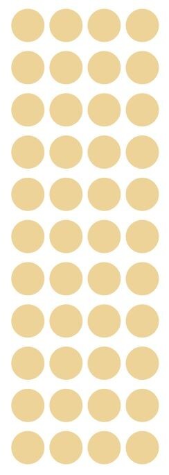 3/4″ Beige Tan Ivory Round Dots Stickers Color Coding Inventory 3/4 Inch Dot