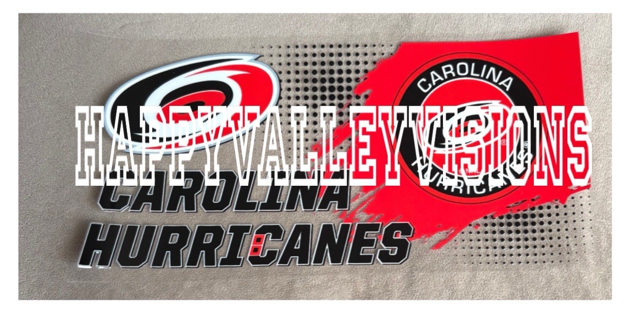 CAROLINA Hockey Team UV DTF Waterproof Transfer Sticker Cup Wrap DIY Cups