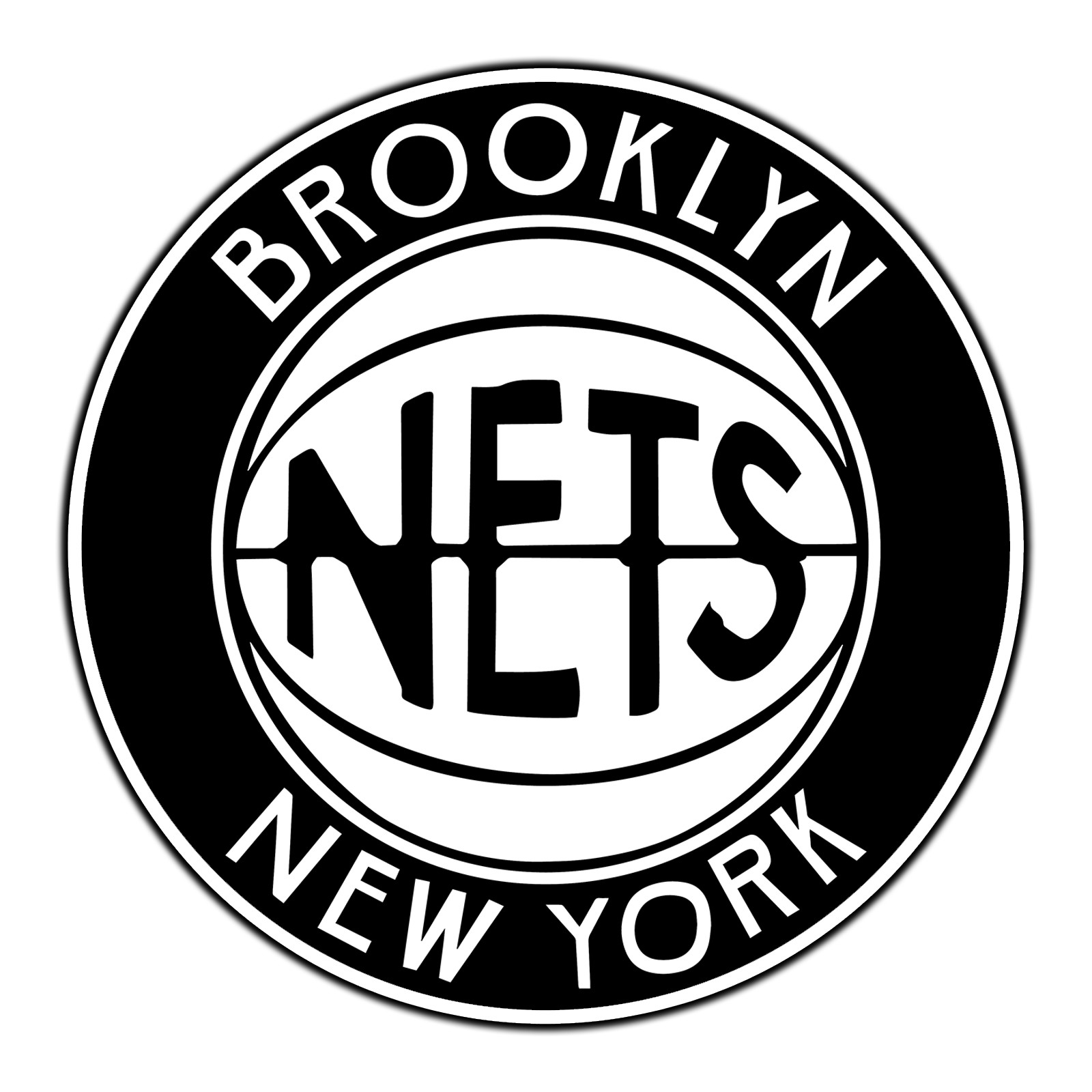 Brooklyn Nets Logo #14 Basketball Fan Sticker Waterproof Vinyl DieCut Car Laptop