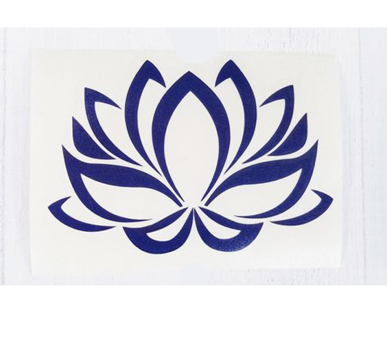 LOTUS FLOWER YOGA VINYL MANY COLORS CAR TRUCK LAPTOP DECAL STICKER