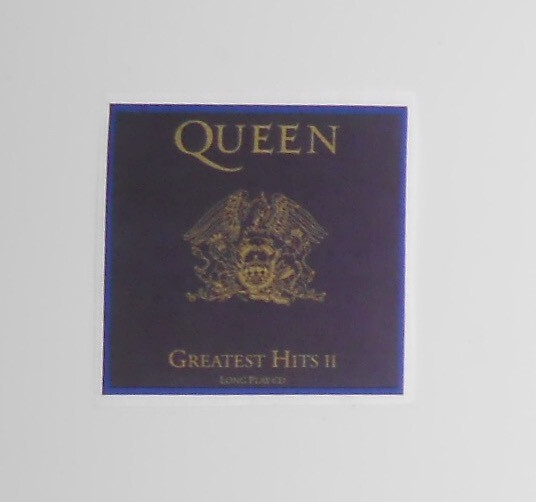 Queen Greatest Hits II Small Sticker (square) 1.5×1.5 Freddie Mercury