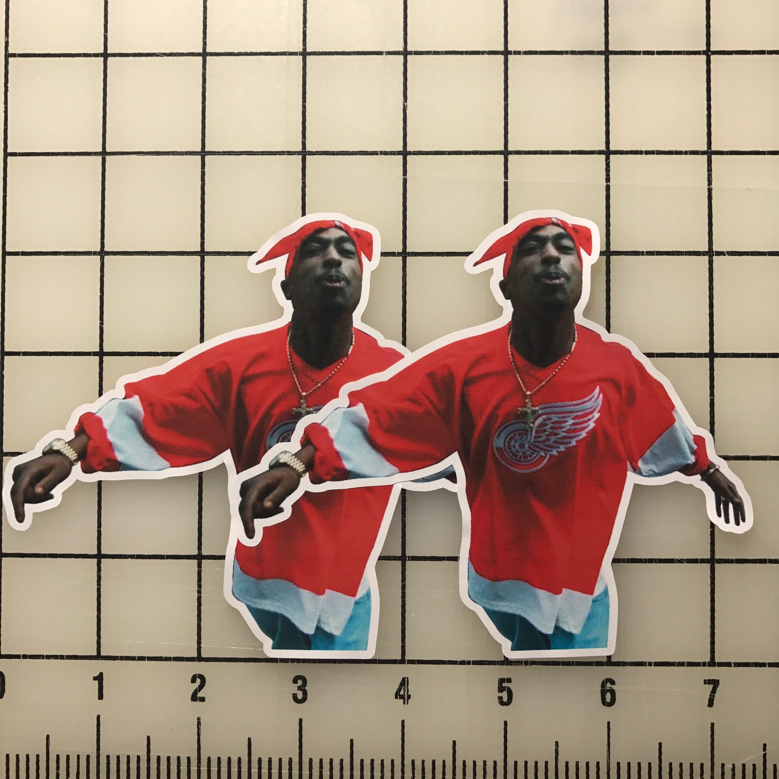 Tupac Shakur 2pac Makaveli 5″ Wide Multi-Color Vinyl Decal Sticker – BOGO