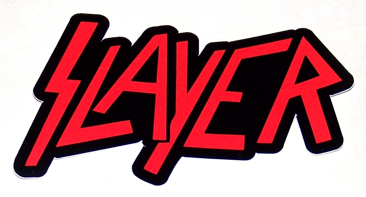 SLAYER – Logo LARGE Die Cut Sticker Decal Official Heavy Metal Music Band