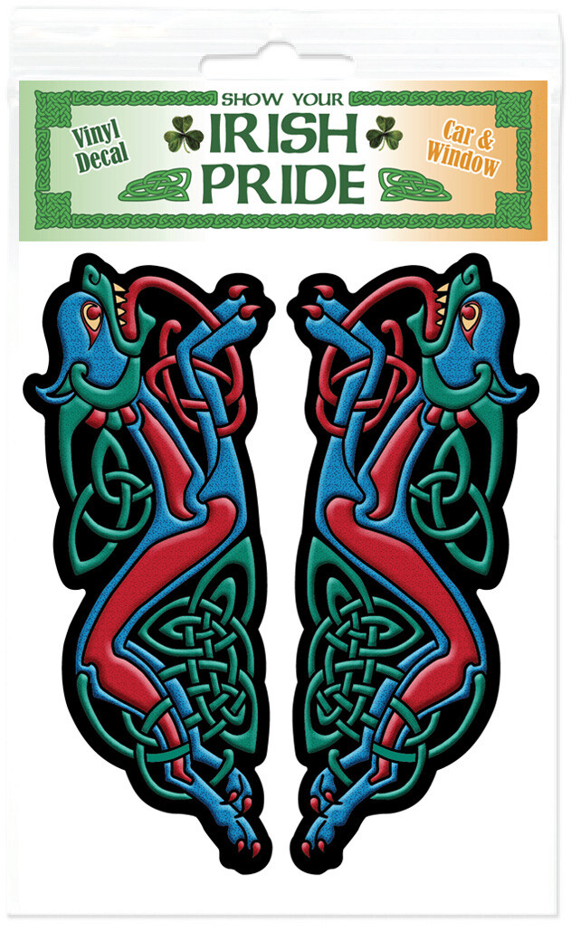 Celtic Dog Book Kells Ireland Irish Decal Sticker Medieval