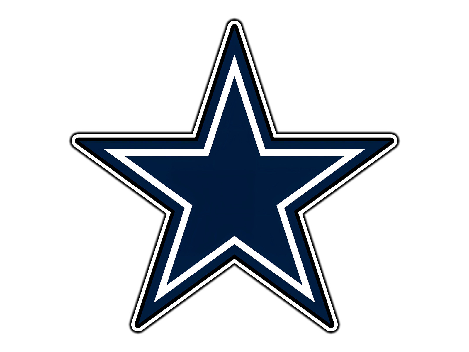 #016 Dallas Cowboys Star Logo NFL Waterproof Vinyl Sticker Decal Die-Cut