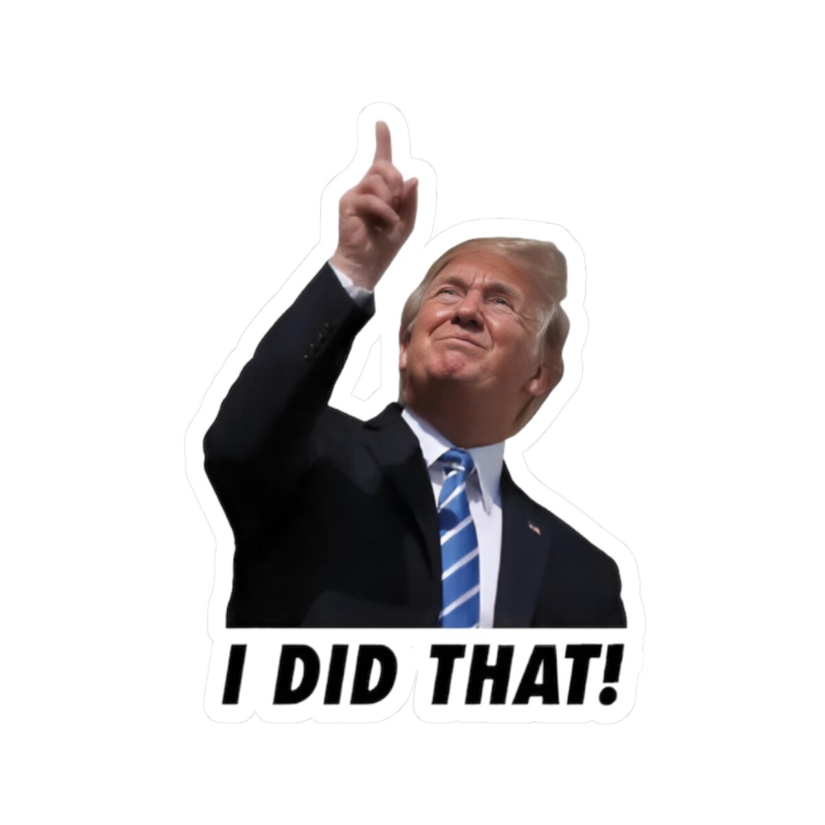 Trump I Did That Stickers, 10 pc Gas Pump Stickers, High Quality Vinyl