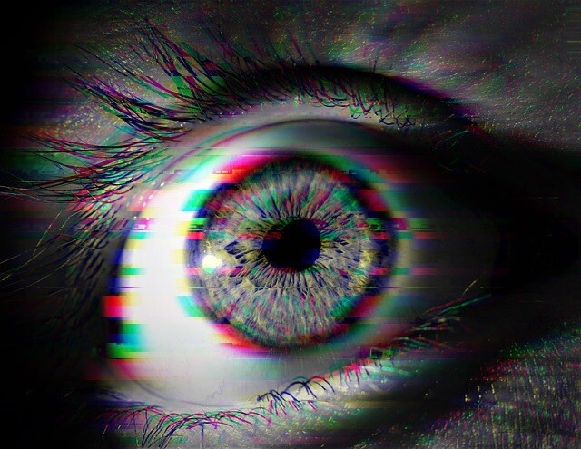 Glitch Eye Sticker (3 Inch) Trippy Psychedelic Illuminati Weird Waterproof