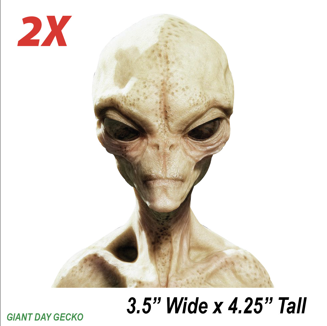 2X Two Alien Peeper UFO Monster car Laptop Wall Sticker Decal USA Stickers