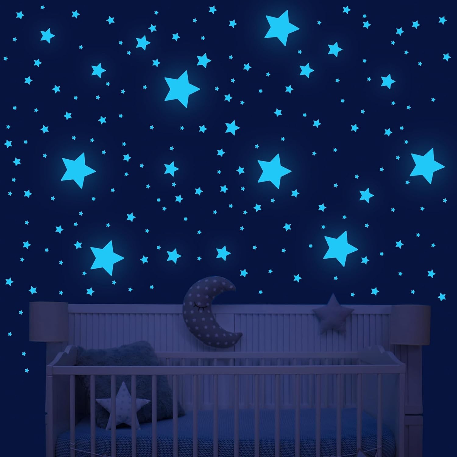421Pcs Glow in Dark Stars Planets Wall Stickers Galaxy Ceiling Decor Kids Room