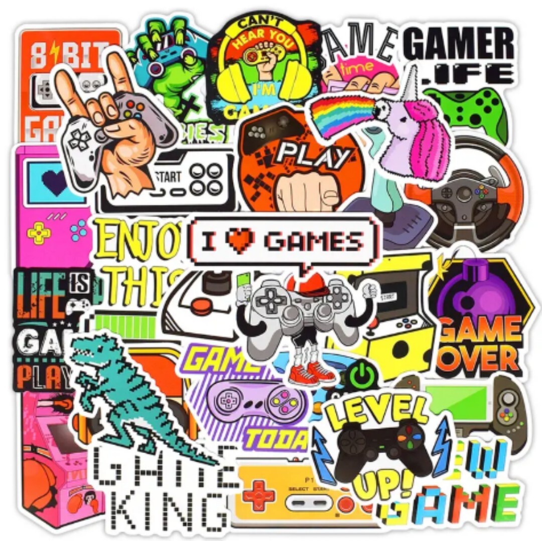 20 PCS Gaming Gamers Video Games Stickers BRAND NEW