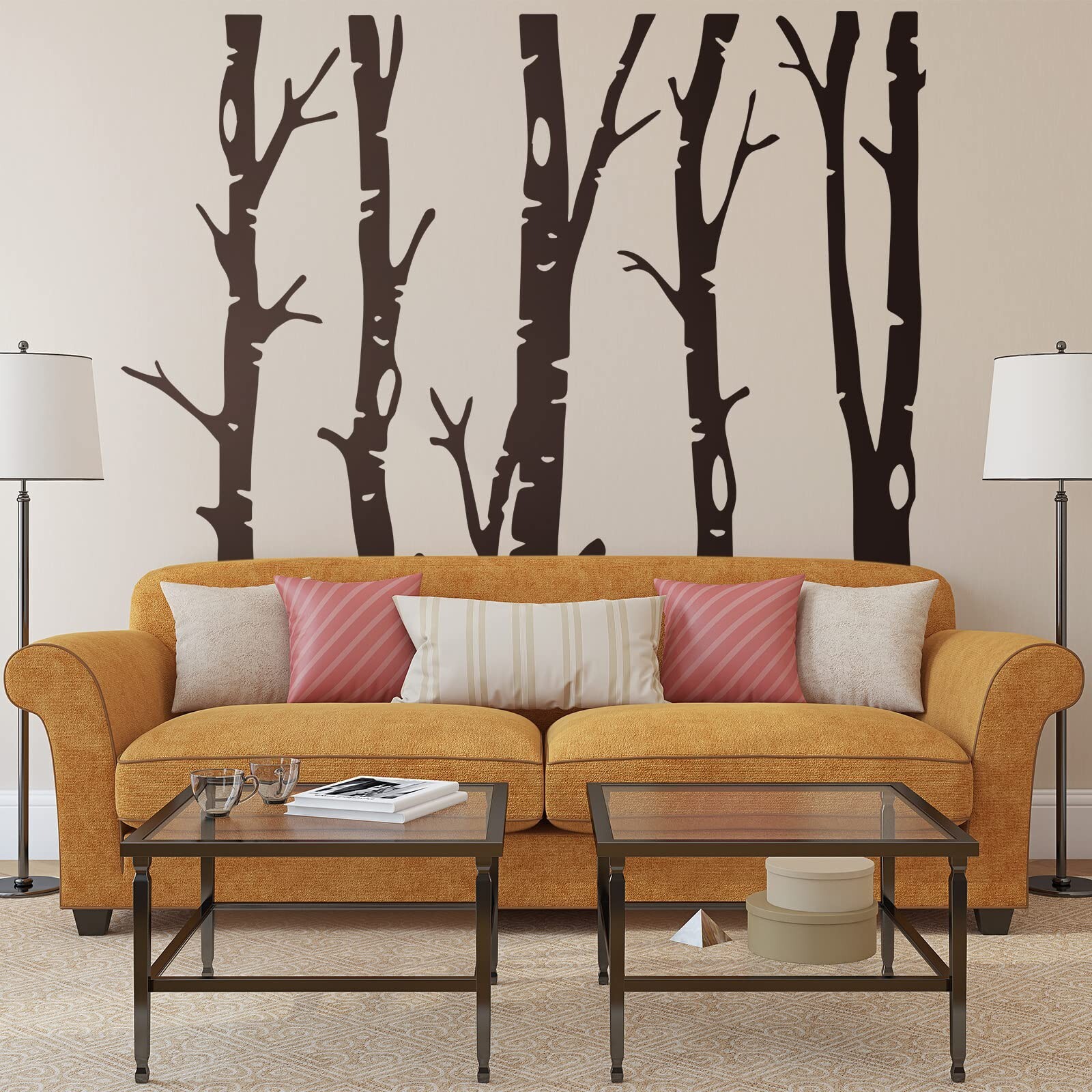 Shimeyao 7 Sheets Woodland Wall Decal Giant Family Tree Wall Decals Woodland …