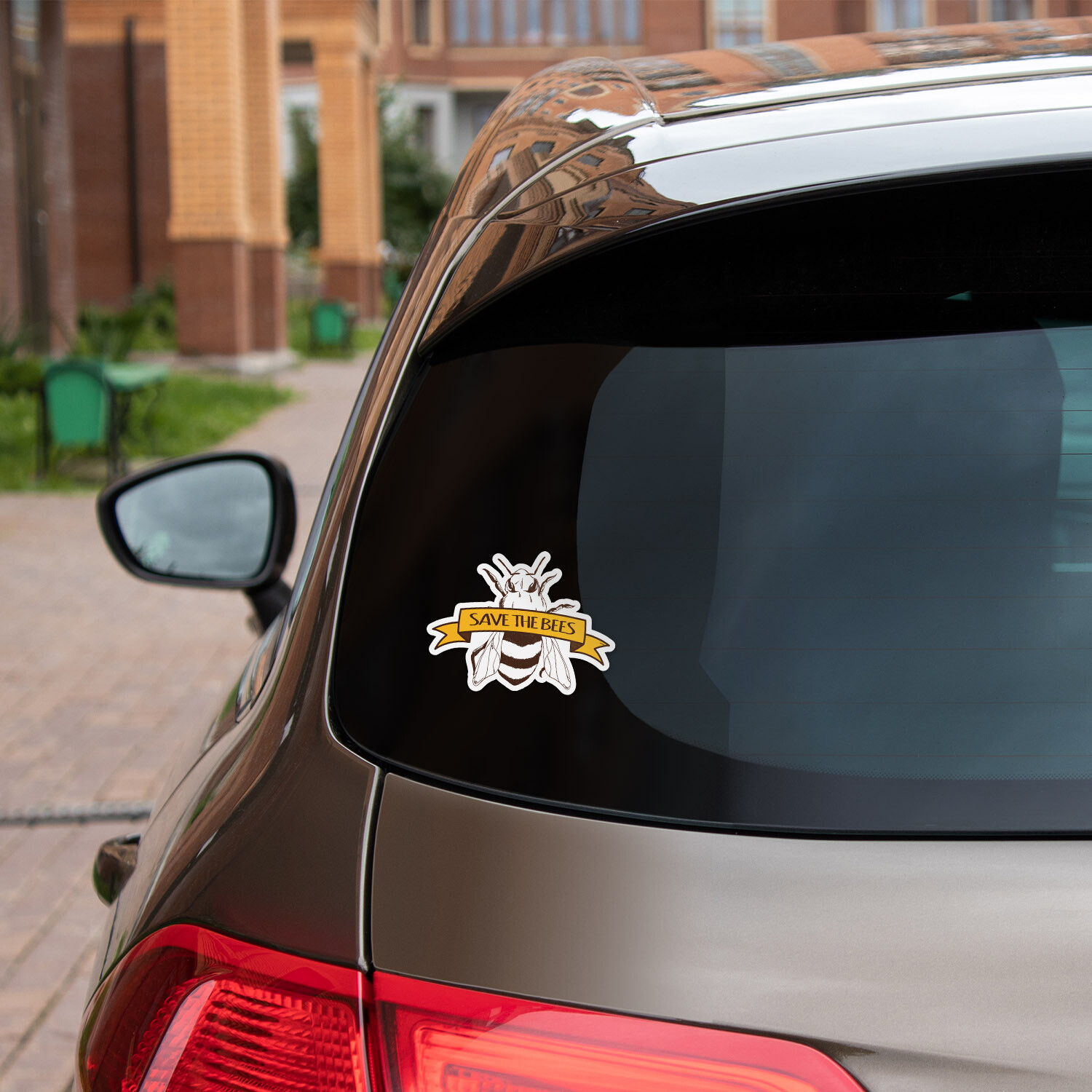 Save The Bees Car Bumper Vinyl Sticker Decal