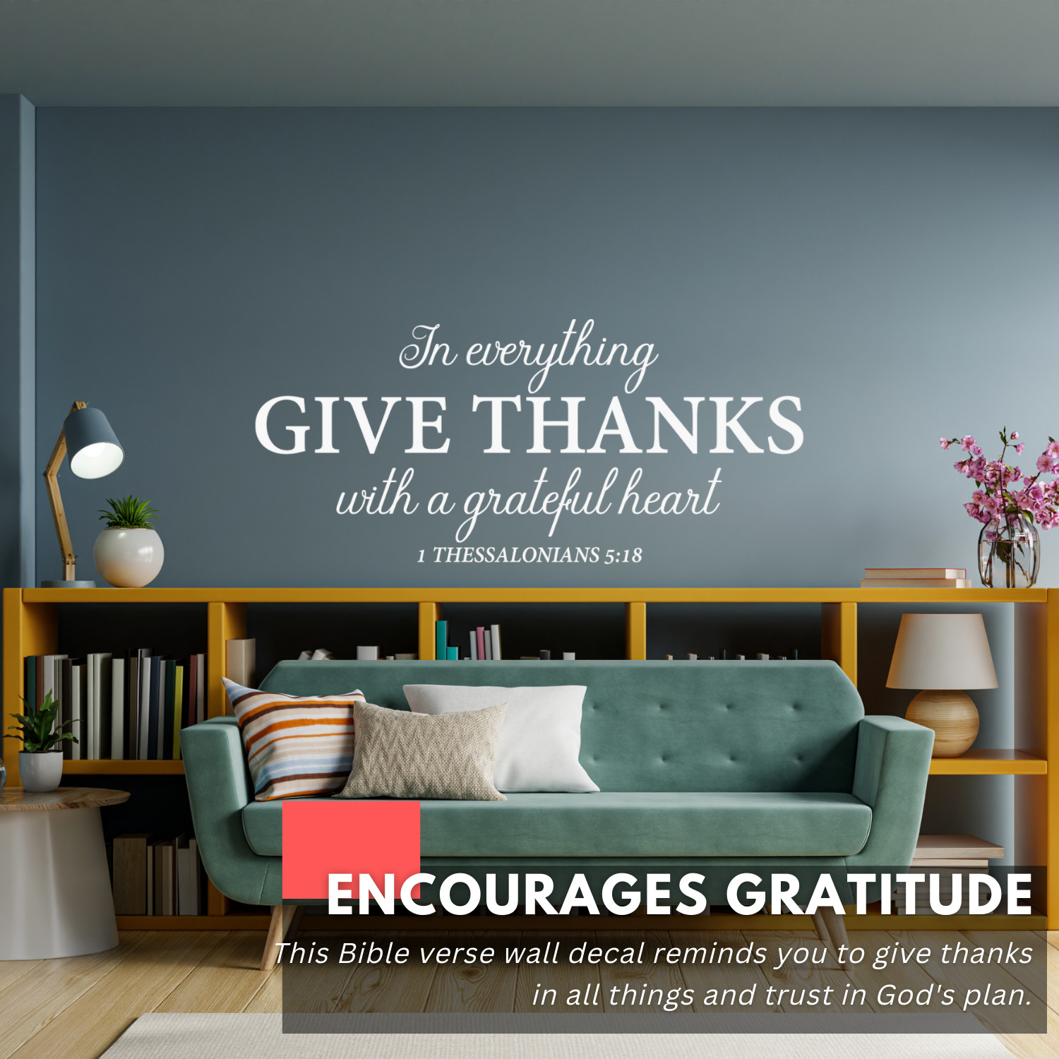 In Everything Religious Inspirational Wall Decal Sticker Quote Home Vinyl Decor