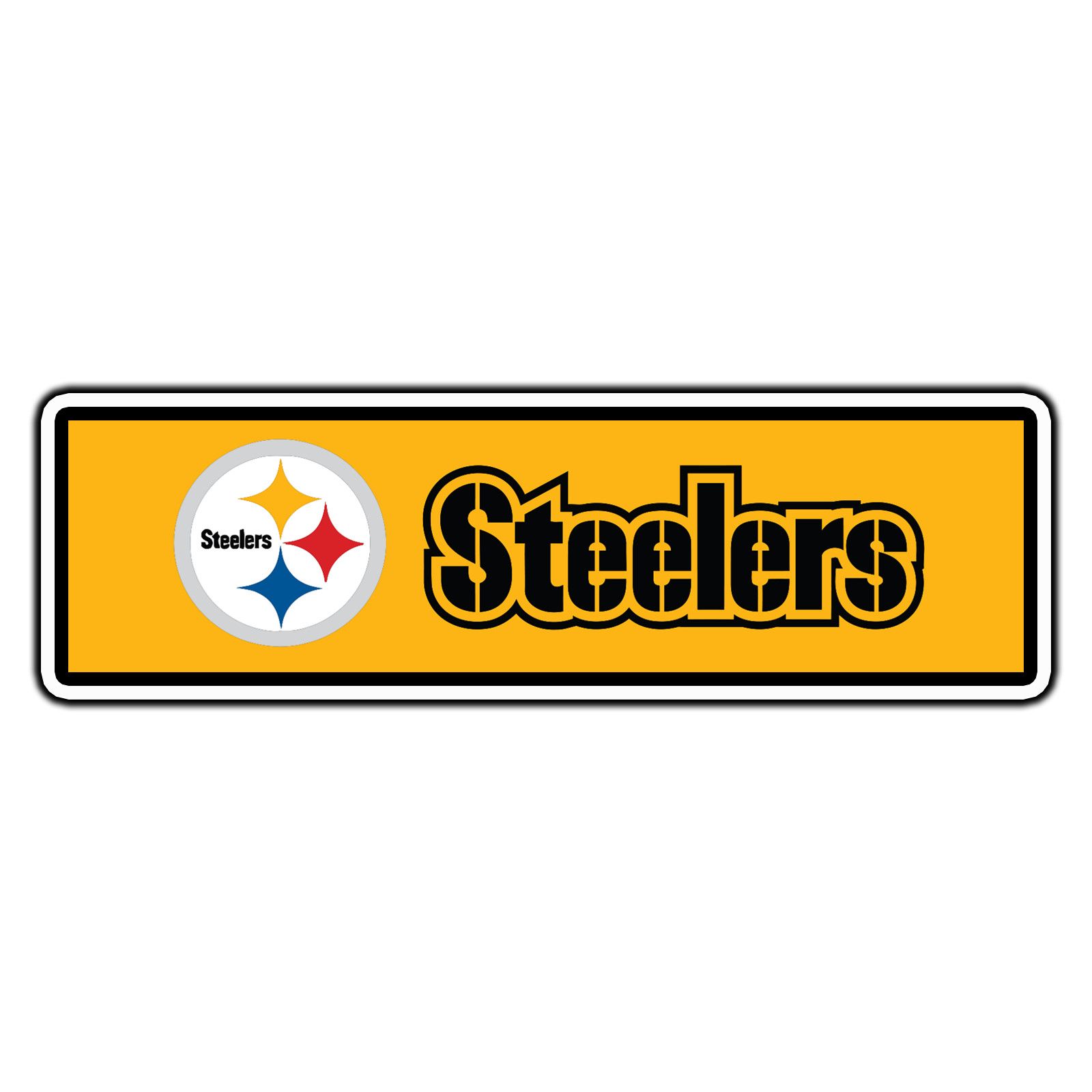 Pittsburgh Steelers Logo #5 Football Sticker Waterproof Vinyl Decal Die-Cut Car