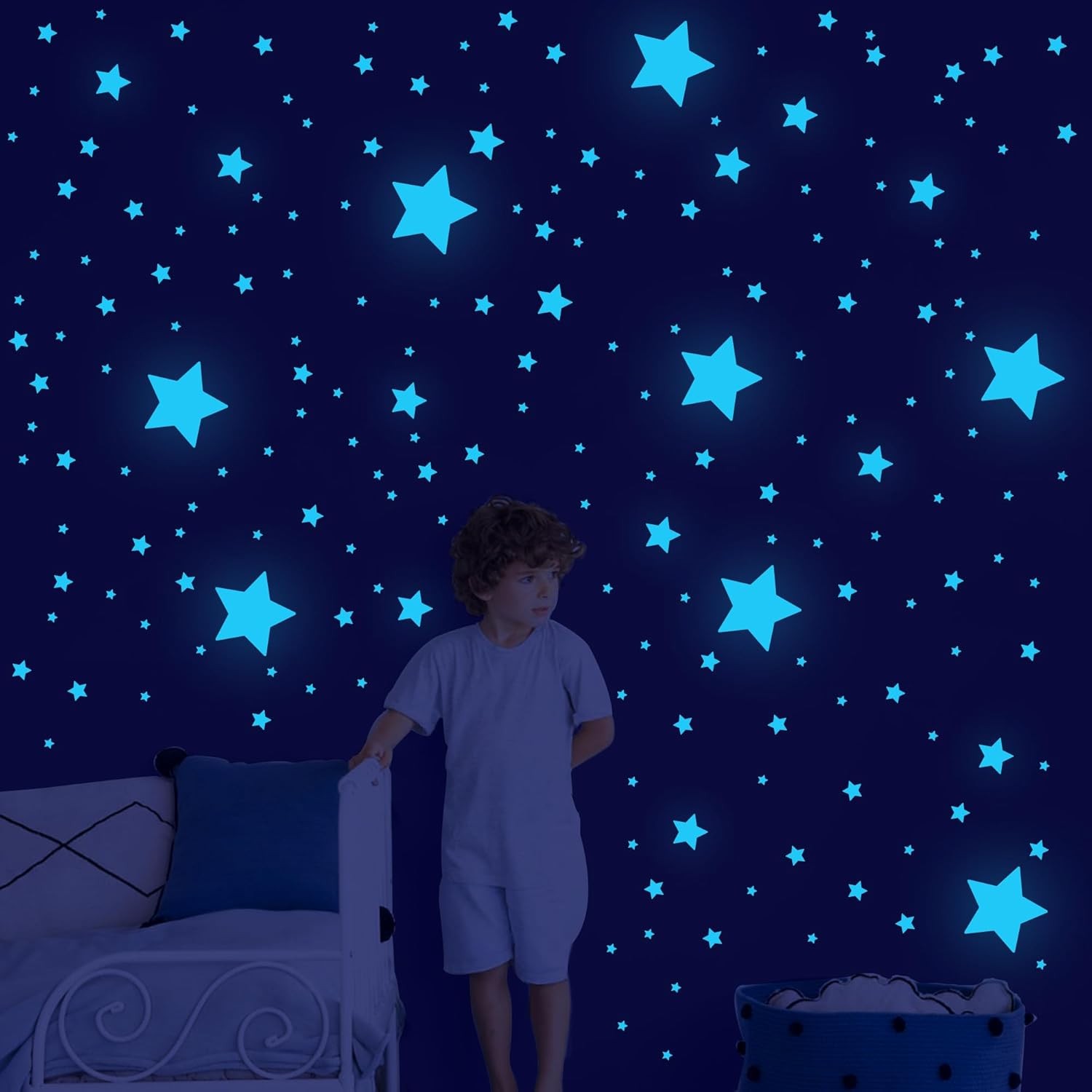 421Pcs Glow in Dark Stars Planets Wall Stickers Galaxy Ceiling Decor Kids Room