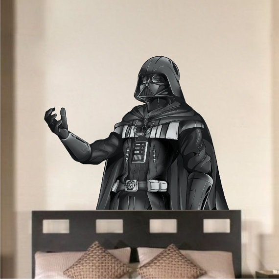 Darth Vader Decal – Star Wars Decal Laptop Decals – Kids Bedroom Wall Mural n80