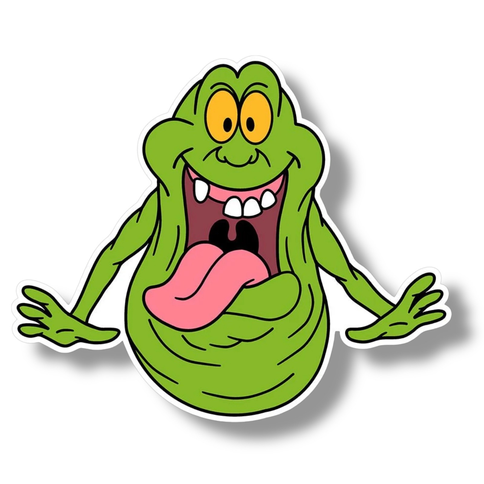 Glow In The Dark Ghostbusters Slimer Decal Sticker Hot Rod