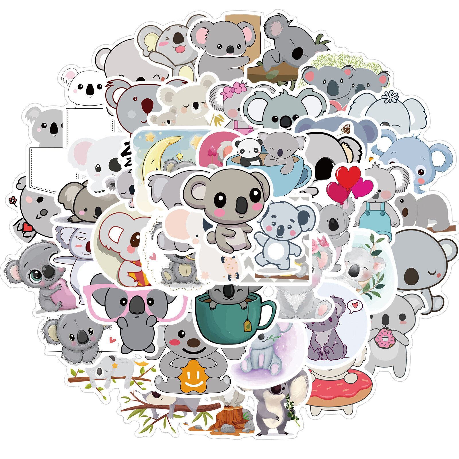KOALA Vinyl Stickers [B] AUSTRALIA Animals BEAR ~Waterproof WATER BOTTLE Decals
