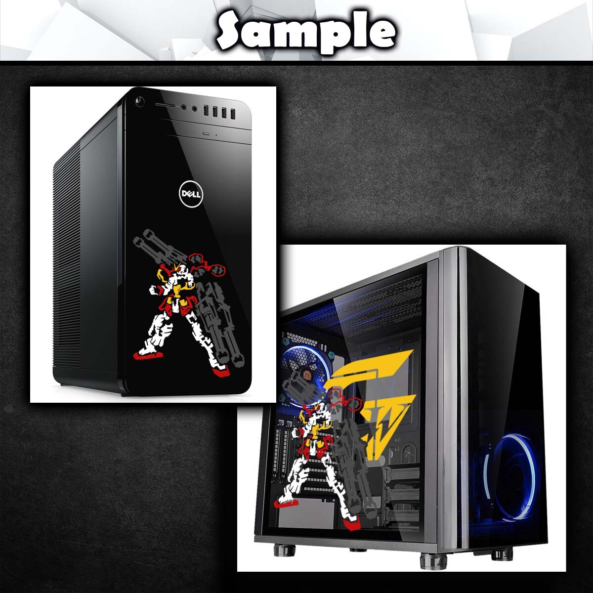 Gundam Heavyarms Customized Vinyl Decal (Anime Mecha Car Laptop PC Tower Decor)