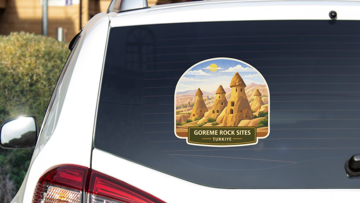 Göreme Rock Sites Türkiye Sticker Decal Vinyl Die-Cut World Heritage Sites